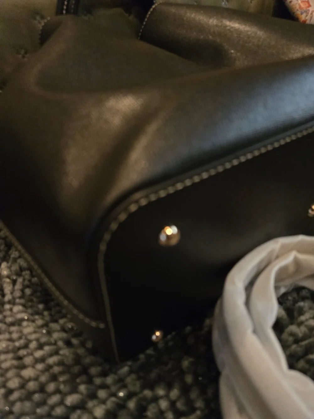 🌹Dooney & Bourke Large Brenna Women's Tote- Shoulder In Smooth Black Saffiano🐣